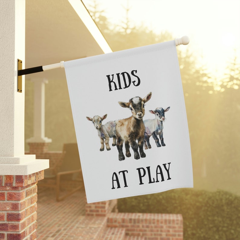 Funny Goat Flag Goat Gifts Goat Sign Farm Sign Goat Signs Homestead Gifts Funny Sign Goat Flag Sign The Goat House Goat Lovers Gift Goats image 5