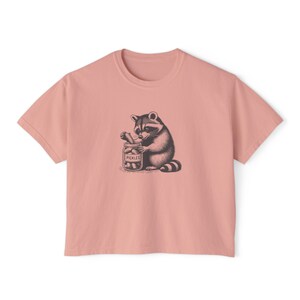 Raccoon Pickle Shirt Crop Top Pickle Tshirt Pickle Jar Shirt Funny Pickle Shirt Meme Shirt Pickle Fest Gifts Gift Weird Festival Weirdcore Peachy
