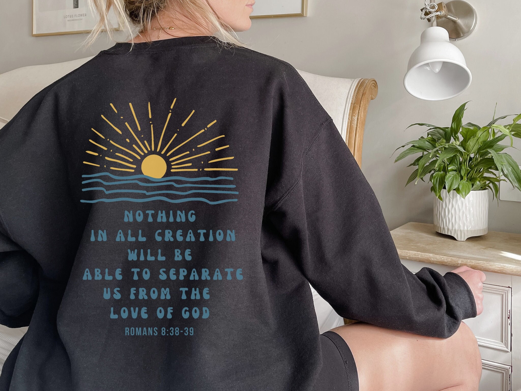 Sun Bible Verse Shirt Christian Waves Ocean Inspired Gods Love Jesus ...