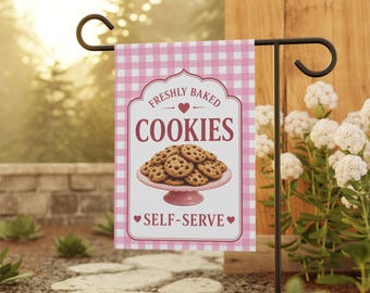 Freshly Baked Cookies Self-Serve Flag: Bakery, Farmers Market, Homestead Sign