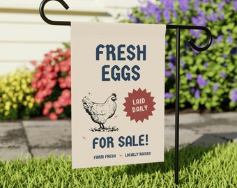 Eggs for Sale Sign Fresh Egg Sign Flag Farm Fresh Eggs Sign Chicken Sign Chicken Gifts Chicken Gift Homestead Gifts Eggs for Sale Farm Eggs