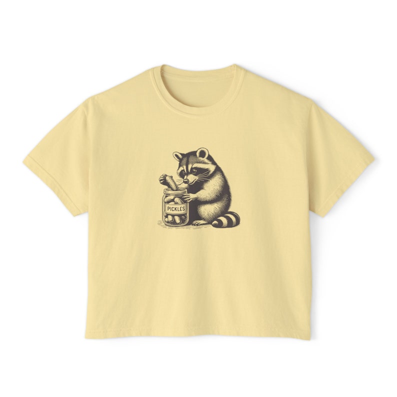 Raccoon Pickle Shirt Crop Top Pickle Tshirt Pickle Jar Shirt Funny Pickle Shirt Meme Shirt Pickle Fest Gifts Gift Weird Festival Weirdcore Butter