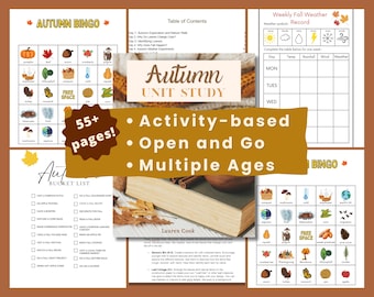 Estudio de la unidad de otoño Estudio de la naturaleza en casa Primer Día de Acción de Gracias Lista de deseos de otoño Actividad de otoño Actividades de otoño Estudio del árbol del equinoccio