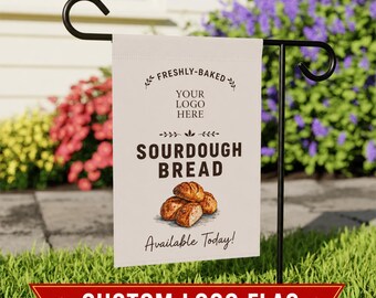 Custom Logo Farmstand Flag Sourdough Flag Bakery Sign Bread for Sale Cottage Bakery Microbakery Roadside Stand Farmer's Market