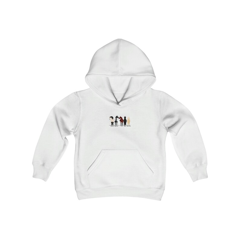 Youth Breeds of Horses Hoodie, Horse Sweatshirt, Horse Gifts, Horse Shirt, Horse Gift, Horse Lover Gift, Horse Girl, Horse Rider Gift, image 5