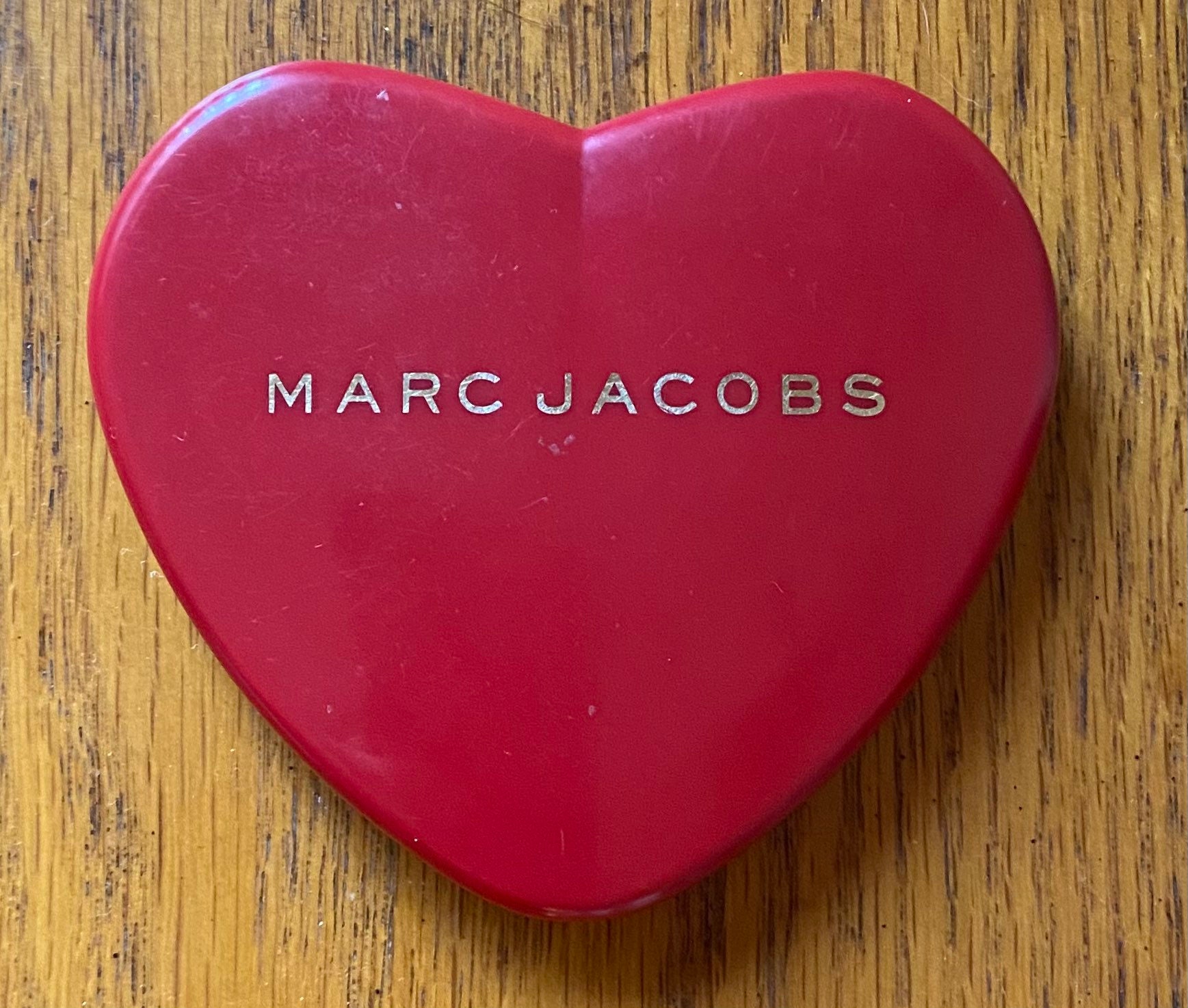 Marc Jacobs Mirror Heart Gold Clutch w/ Chain