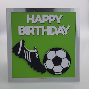 Football Soccer Twist e Pop SVG Card - Football Soccer Pop Up Card