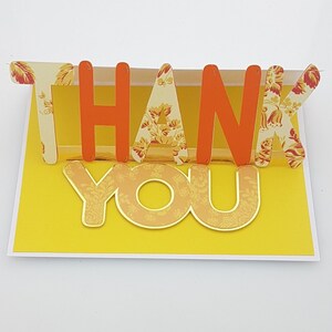 3d Thank You Easel Card SVG Cutting File- Suitable for Cricut, Silhouette and Scanncut