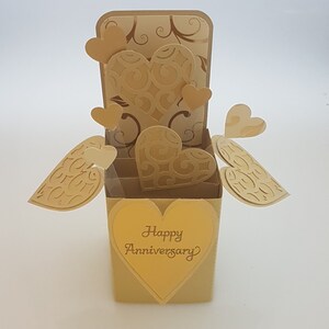 Heart 3d Pop up Box Card SVG Cutting File Includes Be My Valentine ...