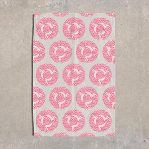 Tea Towel: Throuple / Polyamory Rabbit Design
