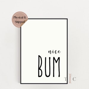 Bum Print, All Bums Are Good Bums, Body Print, Print Wall Art