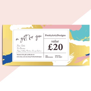 Gift Certificate, Gift voucher, Gift Card, Birthday Gift, New Home Gift, Gift for Friends, Gift for family,  Christmas Gift, Gift for her