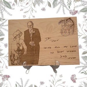 Gepersonaliseerde plaquette handgeschreven bericht en foto, handschrift Memorial Gift, handschrift geschenk, gegraveerd handschrift, handschrift plaquette,
