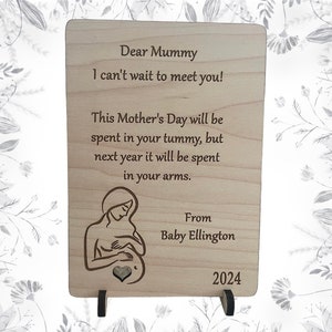 Amor de la tarjeta Bump, regalo personalizado de mamá expectante, mamá para ser regalo, mamá para ser recuerdo del Día de las Madres, regalos de mamá y Bump