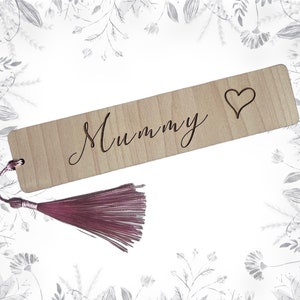 Personalised Wooden Bookmark, Book Lover Reading Gift, Teachers Gift, Mothers Day Gift, Thank You Present