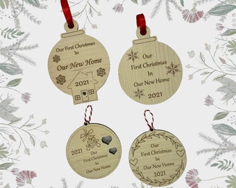 Pallina di Natale personalizzata per la nuova casa, primo regalo di Natale