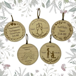 Personalised Wooden Wedding Engagement Gift Keepsake, Engagement Present, Congratulations Gift, Mr and Mrs Congratulations