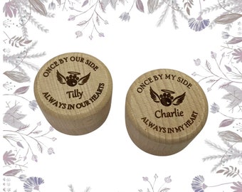 Personalised Wooden Trinket Pet Memorial Box With Lid, Pet Memorial Pet Box for Ashes, Pet Fur Keep Sake Gift, Loss Of Pet Memorial Box,