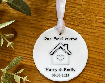 Enfeite personalizado para a primeira casa: lembrança de uma casa nova
