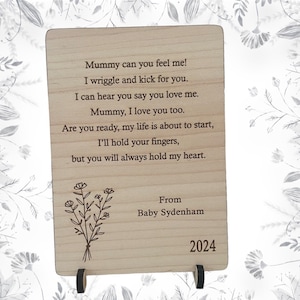 Amor de la tarjeta Bump, regalo personalizado de mamá expectante, mamá para ser regalo, mamá para ser recuerdo del Día de las Madres, regalos de mamá y Bump