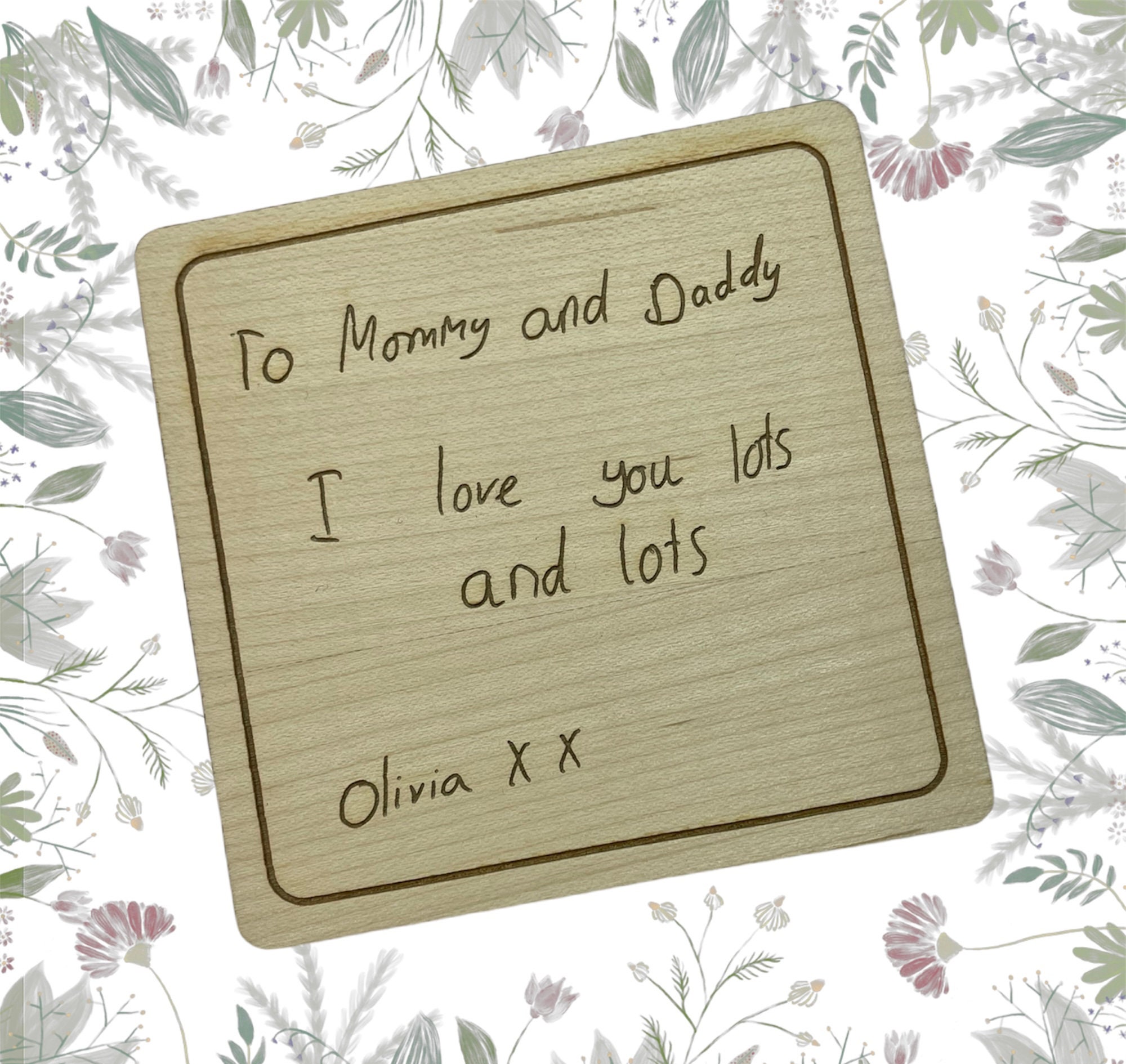 Personalised Hand Written Message/ Mom Dad Nan Grandad/ - Etsy