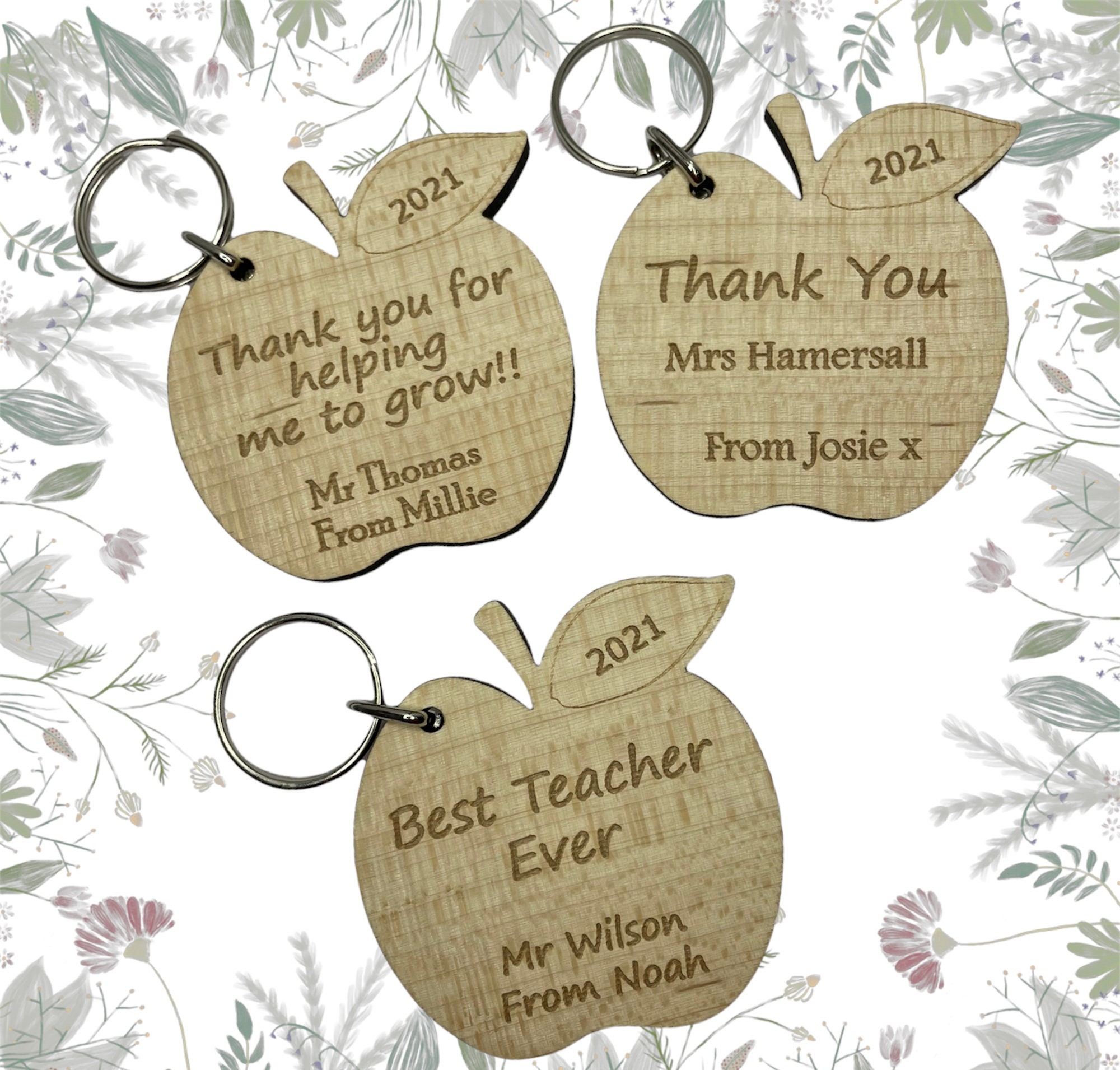 End of School Year Gift, Personalised Gift for Teacher, Personalised …