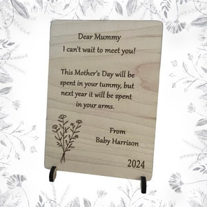 Amor de la tarjeta Bump, regalo personalizado de mamá expectante, mamá para ser regalo, mamá para ser recuerdo del Día de las Madres, regalos de mamá y Bump