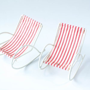 Vintage miniature deck chairs