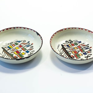 Schale Griechische Emaille Kunst Moissiadis Made in Greece