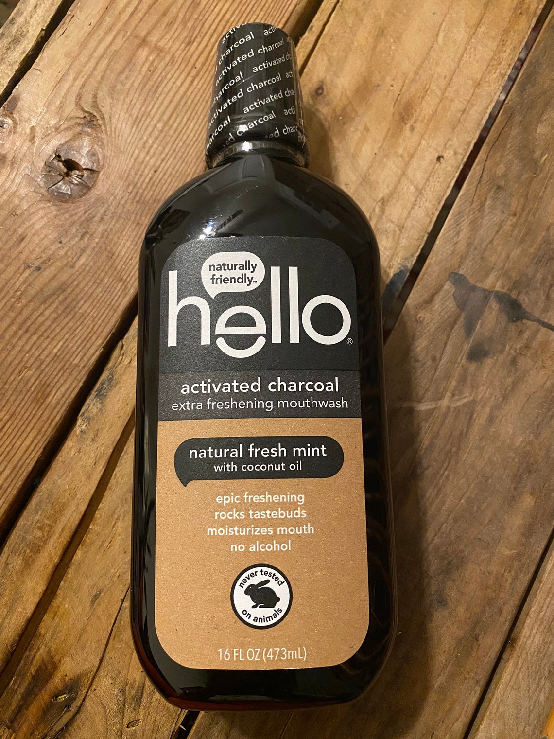 Hello Activated Charcoal Mouthwash Etsy
