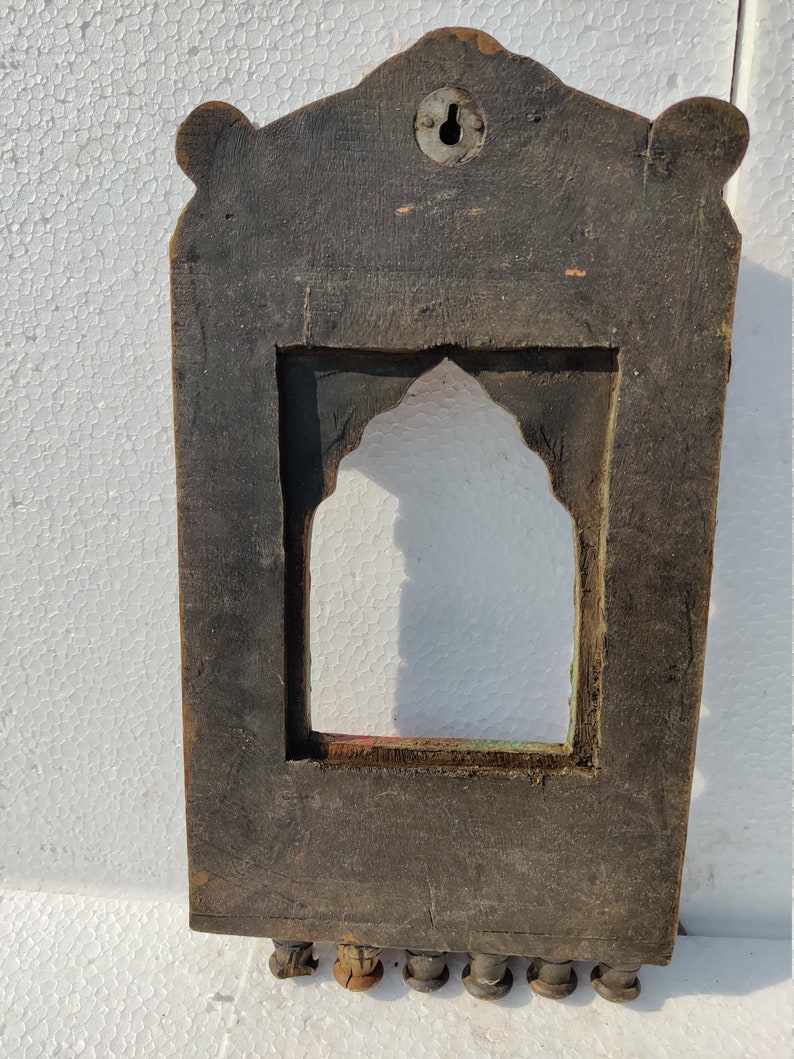 Wooden Hand Painted Jharokha window Indian jharokha photo frame hand painted doorOriginal Antique Hand painted Indian furniture jharokha