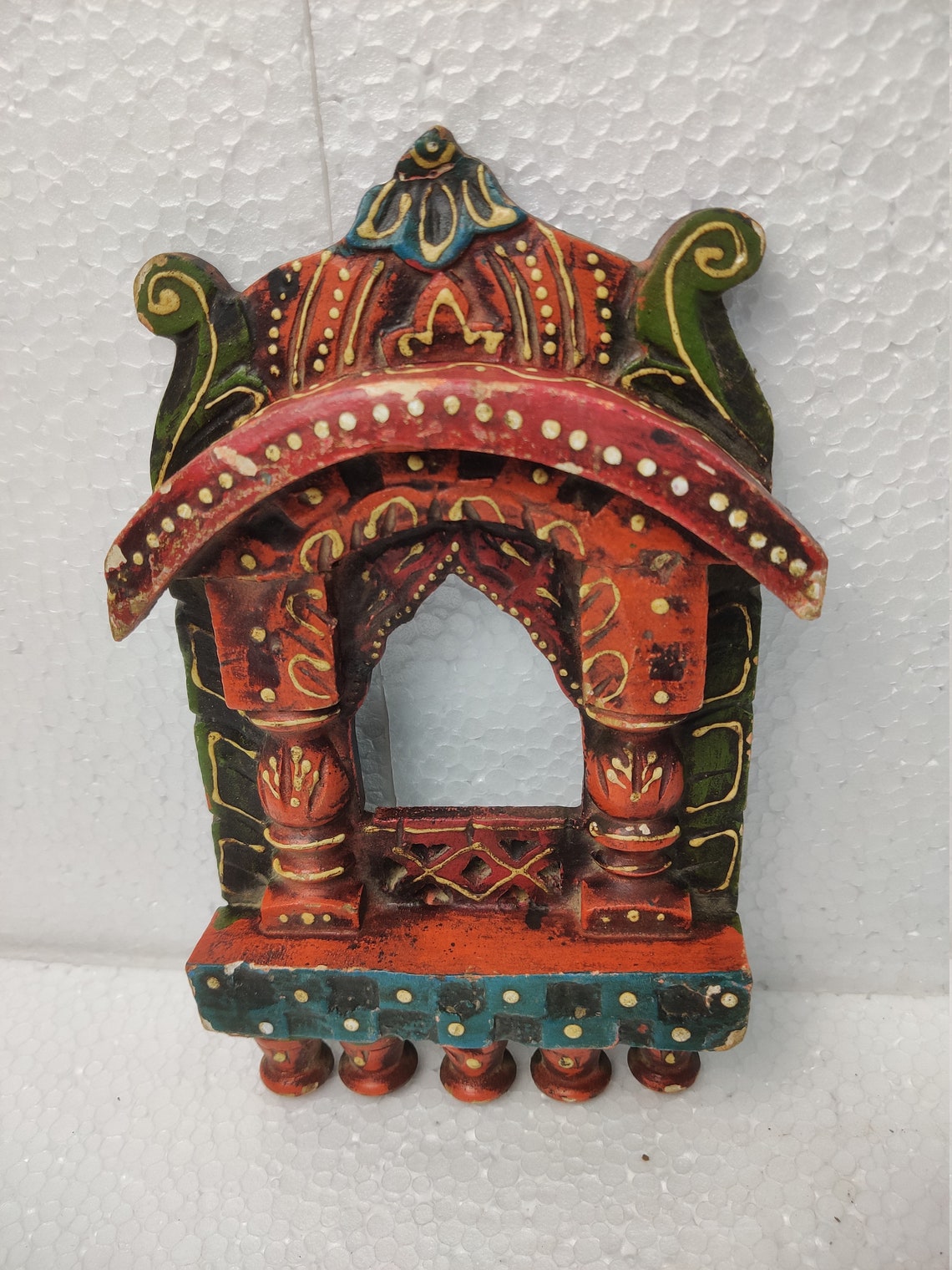 Wooden antique Jharokha Wood Hand Carving hand crafted Color | Etsy