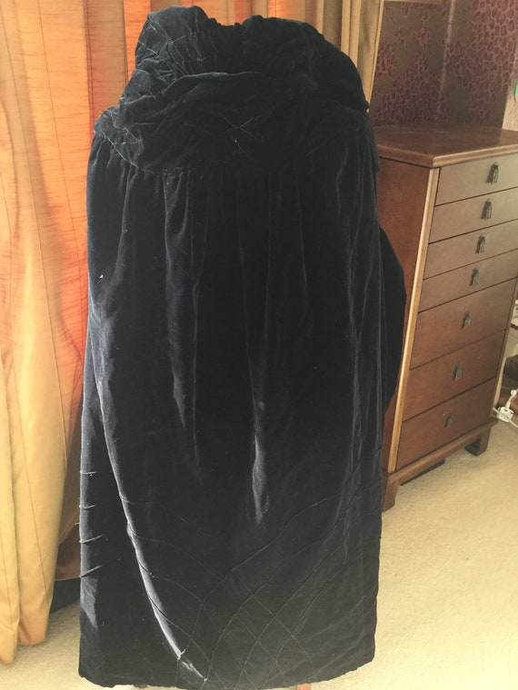 Stunning Vintage Velvet Cape possibly 1920's needs