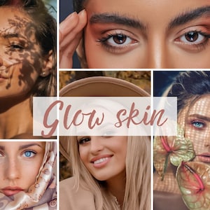 7 Portrait Lightroom Mobile&Desktop Presets| Selfie Photo Editing Presets| Beauty Presets| Glow Skin Preset| Perfect Skin Presets| Make up