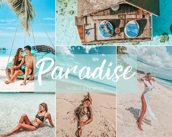 Paradise Lightroom-voorinstellingen: Beachy Summer-fotofilters (mobiel en desktop)