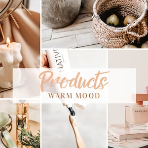 Produktfotografie Lightroom Presets: Warme cremige Töne (Mobile & Desktop)