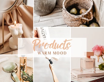 Product Photography Lightroom Presets: Warm Creamy Tones (Mobile & Desktop)