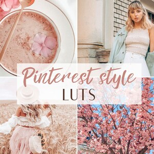 VIDEO LUT&#39;S, voorinstellingen voor videobewerking| Videovoorinstellingen| Cube Lut&#39;s voor Instagram, vloggers, bloggers| Voorinstellingen voor Pinterest-stijl voor video