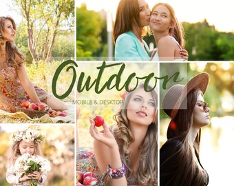 10 OUTDOOR NATURAL CLEAN Mobile & Desktop Lightroom Presets| Spring Summer Outdoor Instagram Presets| Sunrise / Sunset Photo Filters
