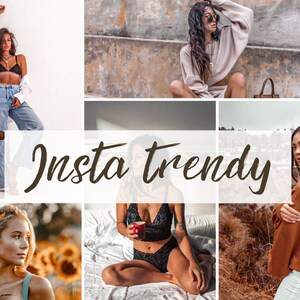 4 Mobile & Desktop Lightroom INSTA TRENDY Presets | Instagram Presets| Portrait Presets| Natürliche Presets| Blogger Presets| Instagram Filter