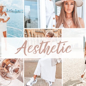 5 AESTHETIC Mobile Desktop Lightroom Presets | Instagram Presets| Ästhetische Presets| Helle Presets| Natürliche Presets| Blogger Presets