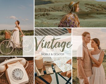 Vintage Lightroom Presets: Moody Warm Film Filters (Mobile & Desktop)