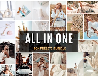 Bundel met 100+ Lightroom-presets: mobiele en desktopfotofilters (digitale download)