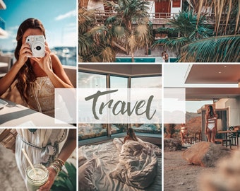 Travel Lightroom Presets: Mobile & Desktop, Vibrant Filters (DNG, XMP)