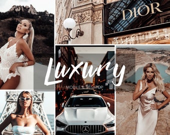 Luxury Lightroom Presets | Mobile and Desktop Filters (10 .DNG and .XMP)
