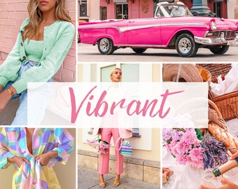 Vibrant Lightroom Presets: Mobile & Desktop, Bright Photography (Digital Download)