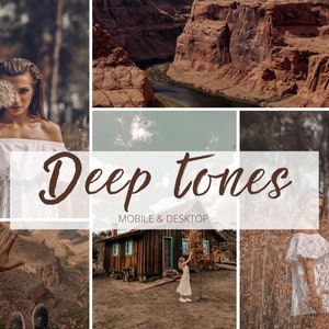Deep Tones Lightroom Presets: Moody Outdoor Filters (Mobile & Desktop)