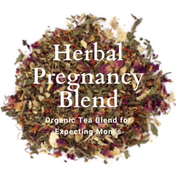 Herbal Pregnancy Tea | Blend of Organic Tea for Pregnant Woman | Red Raspberry Leaf | Nettle Leaf | Tea for Labor and Postpartum