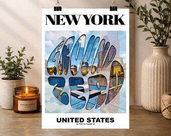 Ground Zero New York Giclée Print, Travel Poster, American Landmark Art