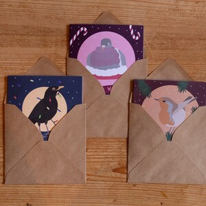 Garden Bird Weihnachtskarten - Medium Set von 6 oder 23 cm